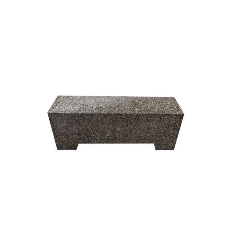 Banca din beton cu aspect de piatra de rau 120x45x35