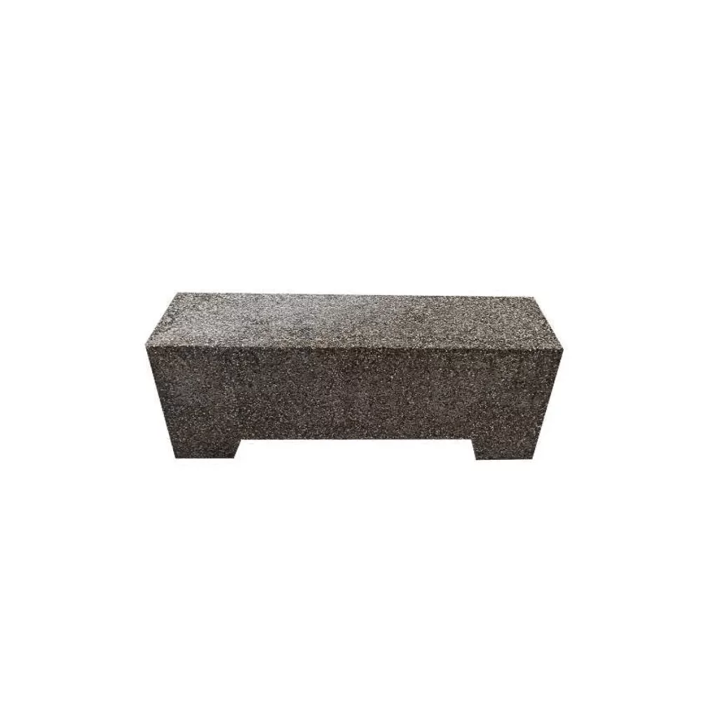 Banca din beton cu aspect de piatra de rau 120x45x35