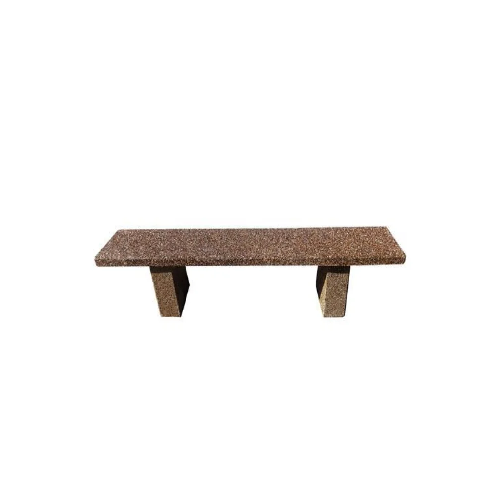 Bancă din beton cu aspect de piatră de râu model 7