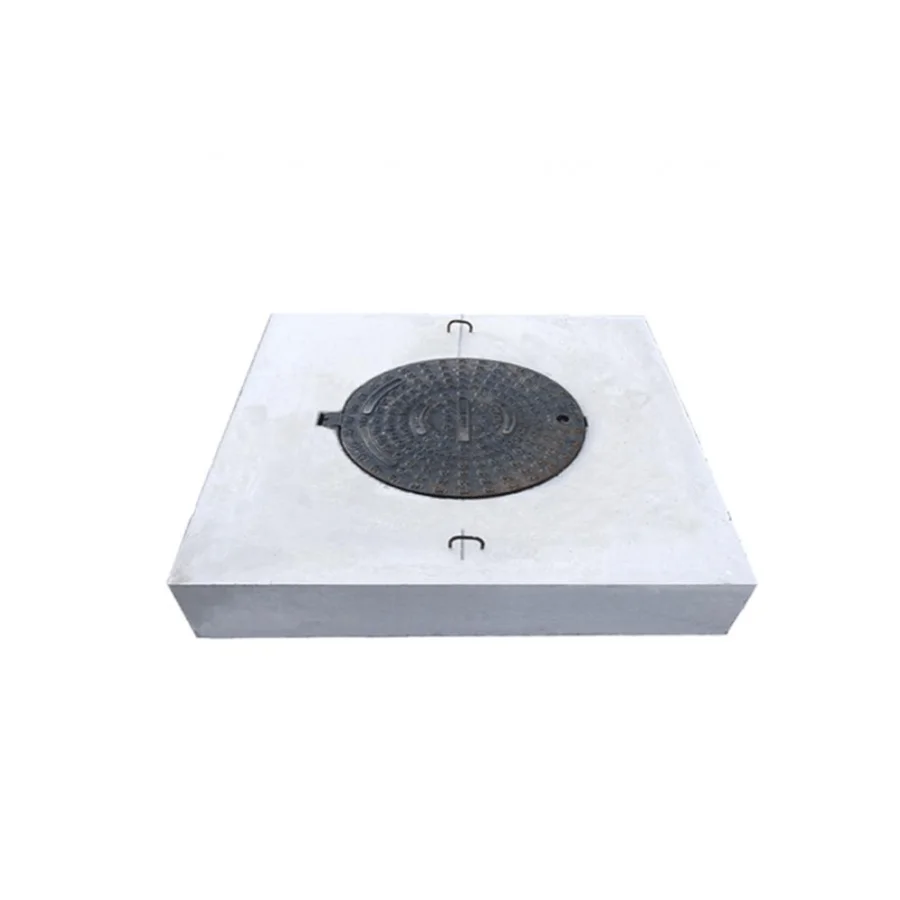 Capac cămin din beton cu ramă din fontă de 25 tone - 120 x 120 x 20