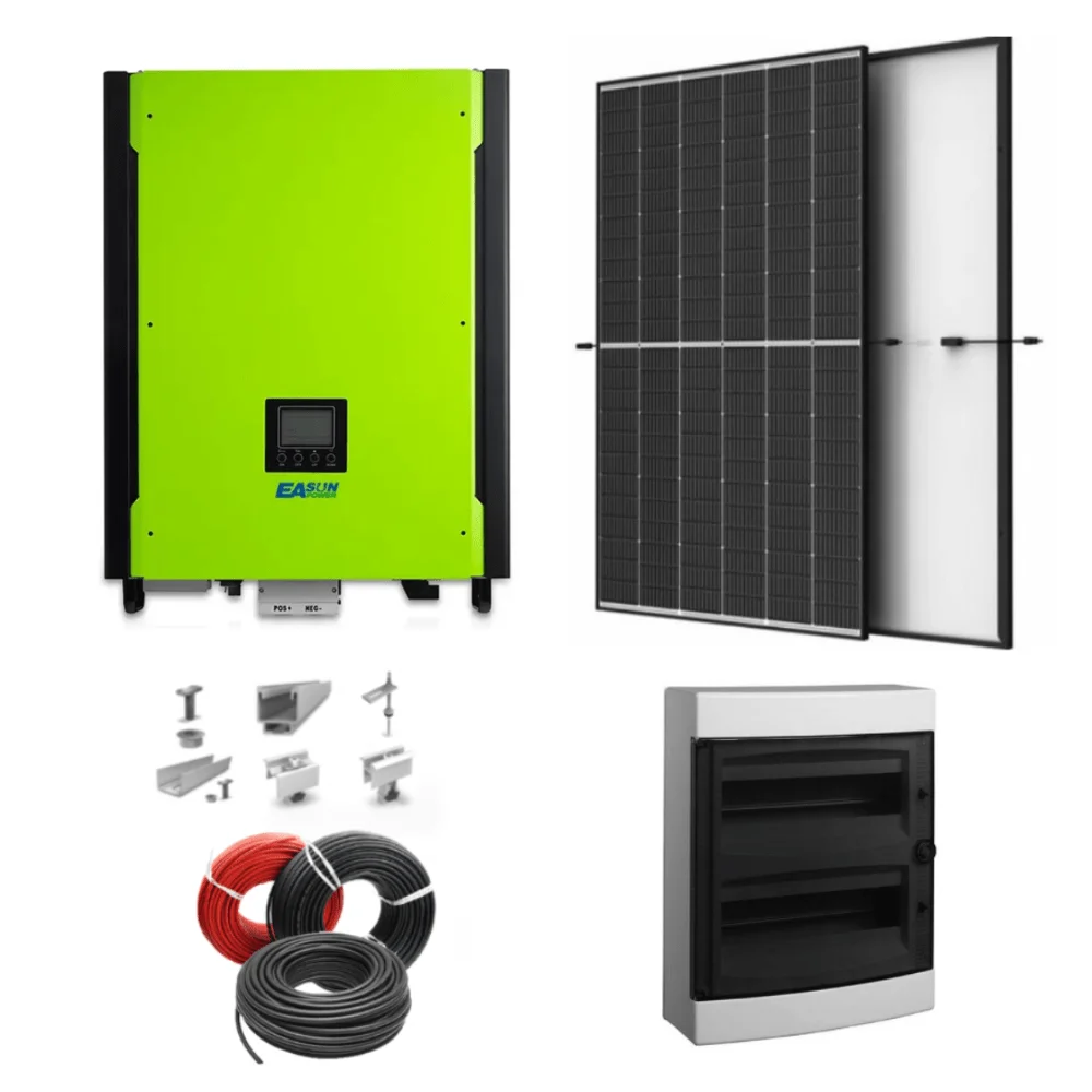 KIT FOTOVOLTAIC TRIFAZAT OFF-GRID 10 KWp (EASUN, Trina Vertex, K2 Systems)