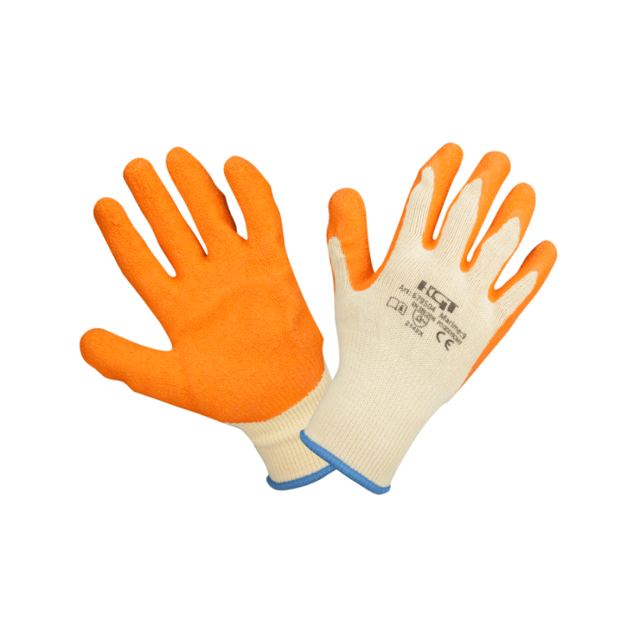 Manusi Latex Tricotate Orange