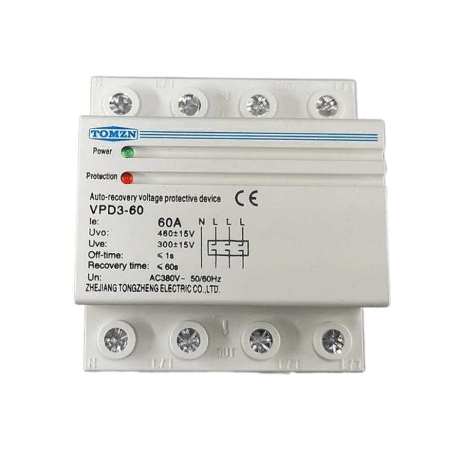 Releu monitorizare tensiune, protectie supratensiune trifazic 60A 380V