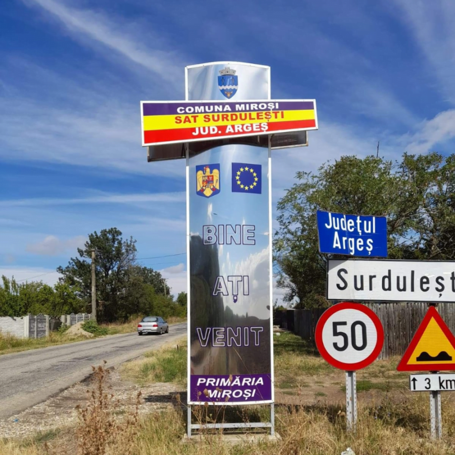 Totem intrare iesire localitate