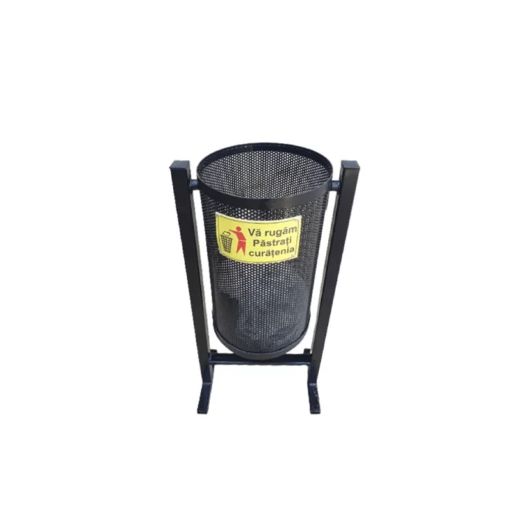 Cos de gunoi perforat din metal