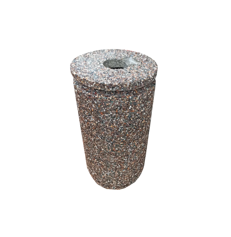 Cos de gunoi stradal din beton 42.5×79 cm capac din beton