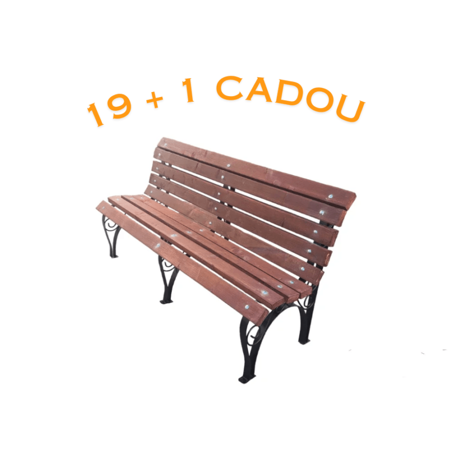 Ofertă Bancă Parc Model 33 - 19 buc + 1 Cadou 🎁