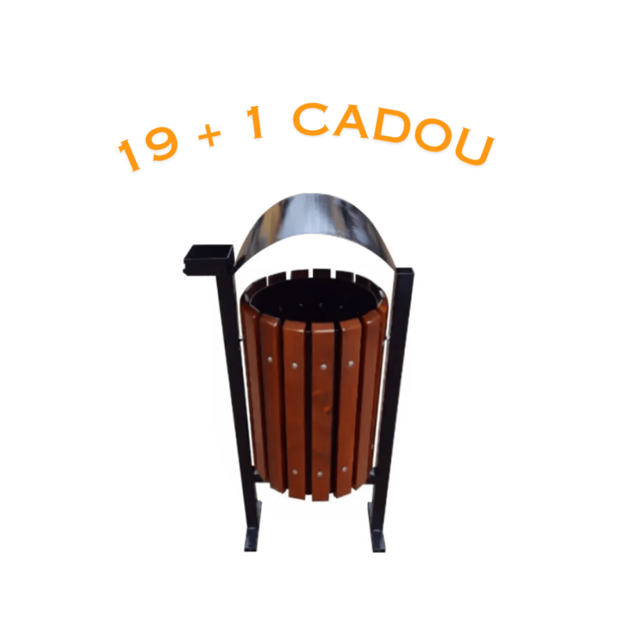 Ofertă Coș de gunoi stradal Model 2 - 19 buc + 1 Cadou 🎁