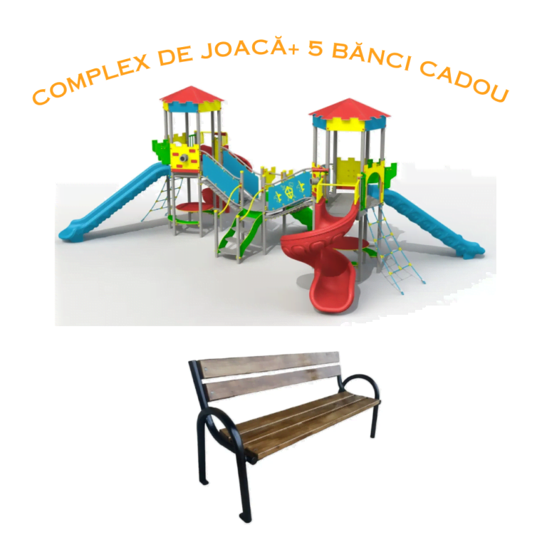 Ofertă Complex Sportiv Pentru Copii + 5 Bănci model 37 Cadou 🎁
