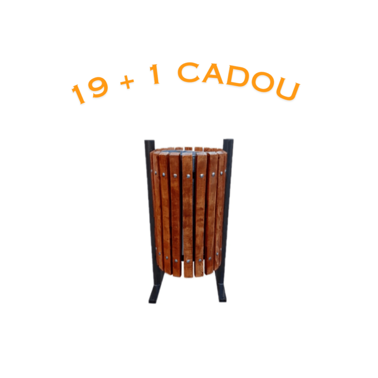 Ofertă Coș De Gunoi Stradal Model 11 – 19 Buc + 1 Cadou 🎁