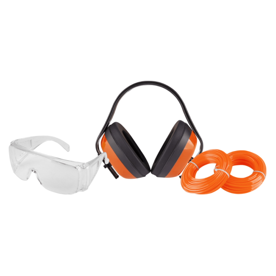 Kit Motocoasă 1 - Ochelari, Căști de Protecție, 2 Role Fir Nylon