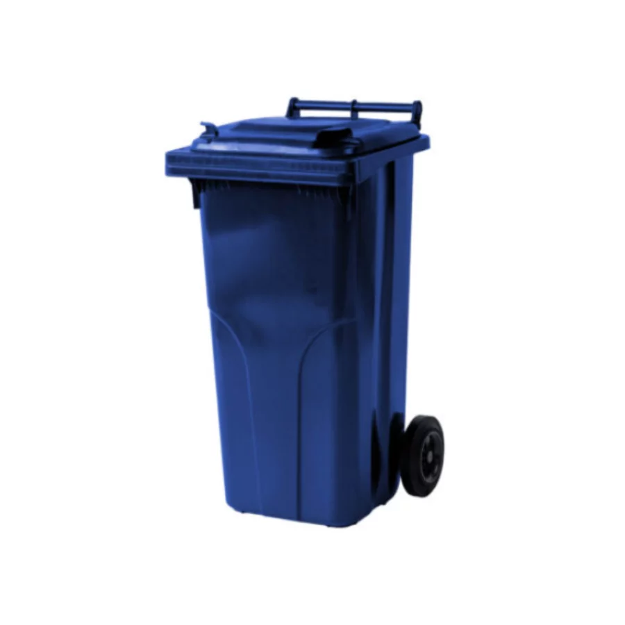 Pubelă de gunoi, 120L, Albastru