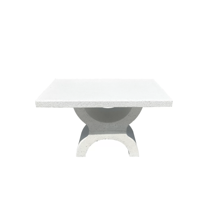 Masă din beton și marmură albă model 2
