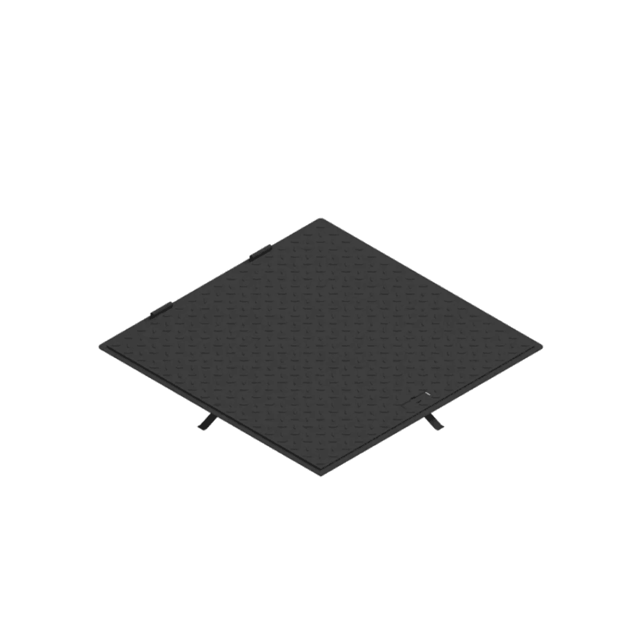 Capac Metal Vopsit URBAN Access 700x700 PL.640x640 Hext.33, Pietonal, cu Mâner