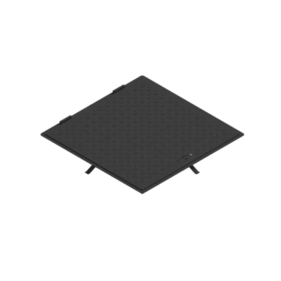 Capac Metal Vopsit URBAN Access 600x600 PL.540x540 Hext.33, Pietonal, cu Mâner