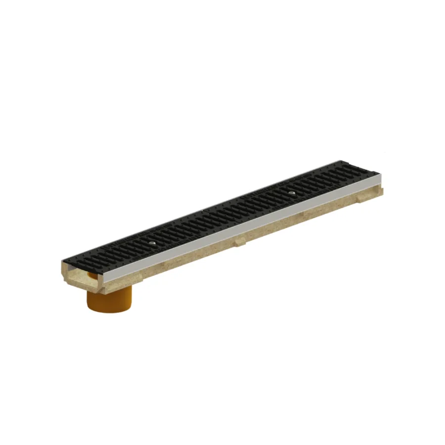 Kit Rigolă PB BASE LN100 Hext.60 – Grătar Fontă Clasică C250