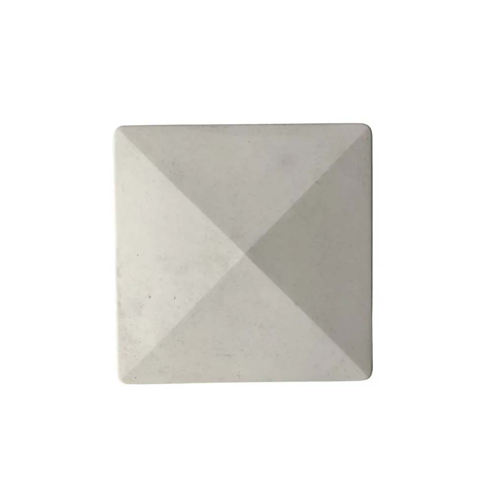 Capac Gard Stâlp 40x40x4cm Alb