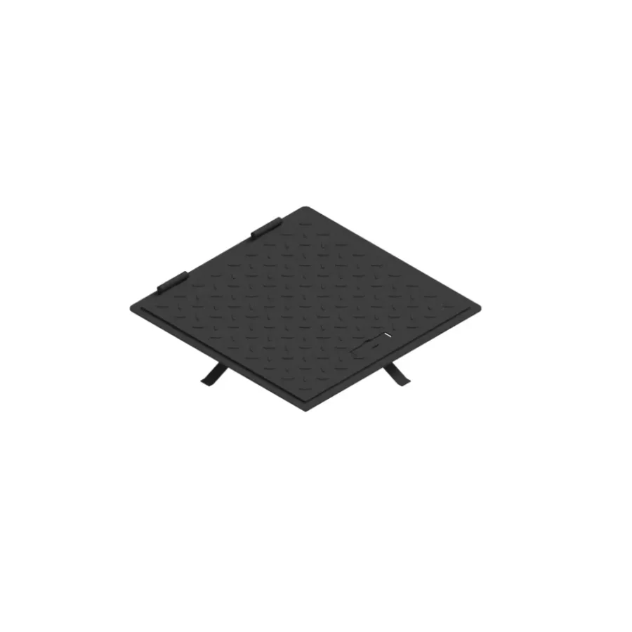 Capac Metal Vopsit URBAN Access 400x400 PL.340x340 Hext.33, Pietonal, cu Mâner