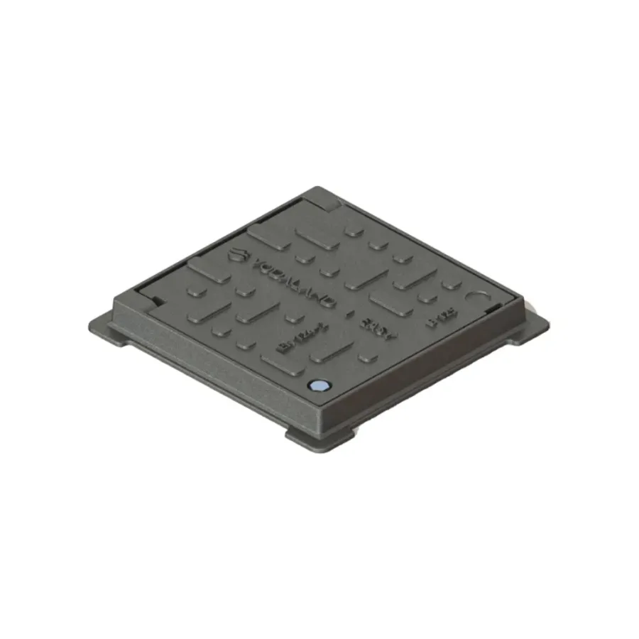 Capac Fontă Urban Pătrat cu Ramă 320x320 Hext.37 PL.250x250 B125