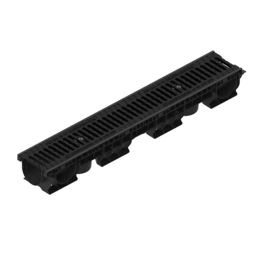 Kit Rigolă PP BASE LN100 Hext.120 Grătar Fontă Protector C250 1000x156x120