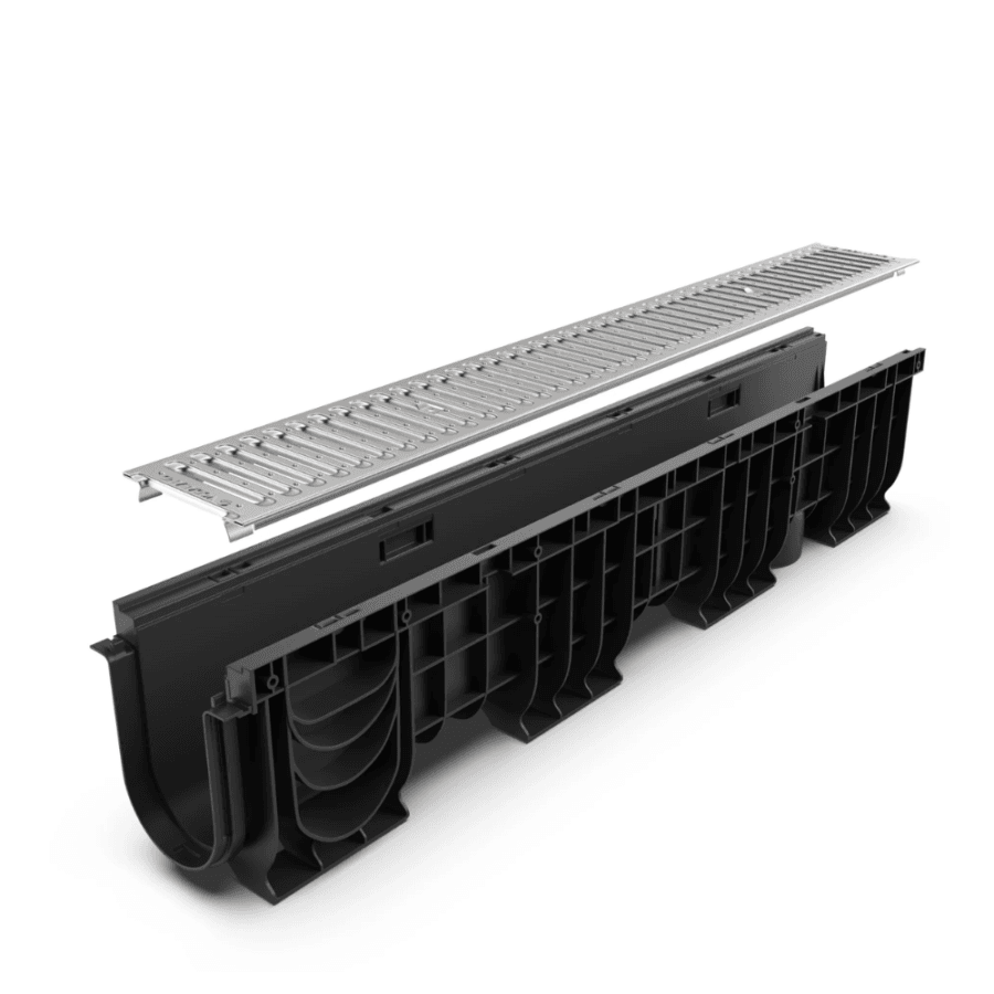 Kit Rigolă PP BASE LN100 Hext.200 Grătar Oțel Zincat A15