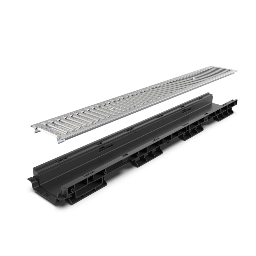 Kit rigolă PP BASE LN100 Hext.60 grătar OZ A15 1000x156x60