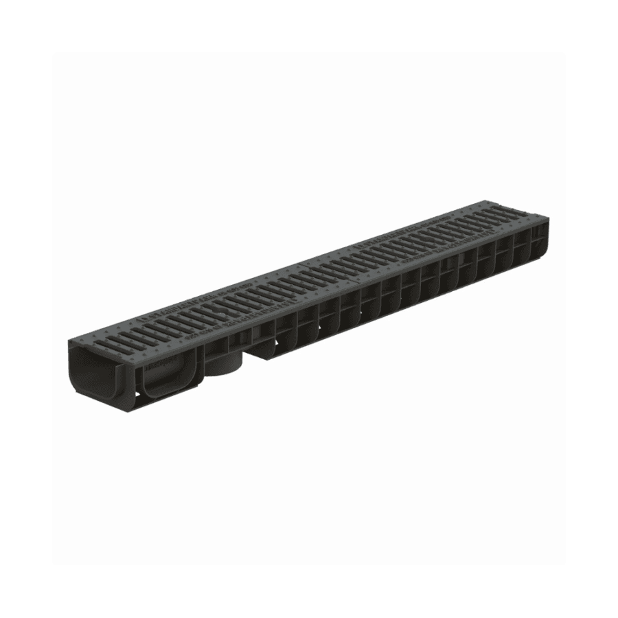 Kit Rigolă PP BASE LN100 Hext.80 Grătar Fontă Clasică C250 1000x145x80