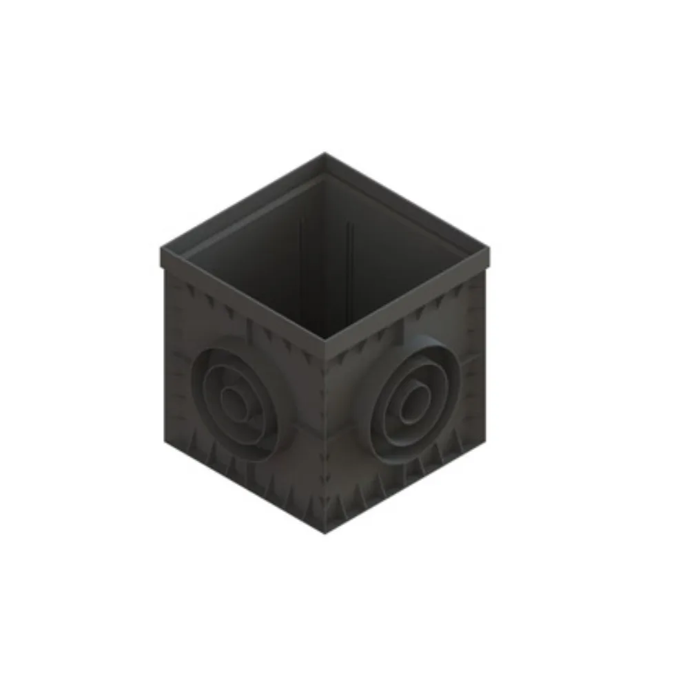 Cămin PP BASE Negru pătrăt A15-C250 300×300