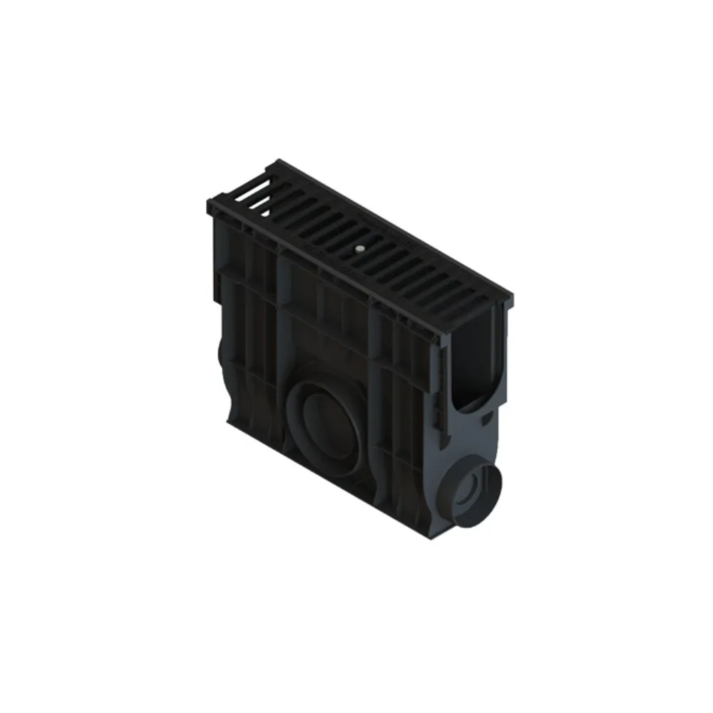 Kit Cămin Colector PP BASE LN100 Hext.400 cu Grătar Fontă Clasic, Clasa C250, 500x160x400 mm