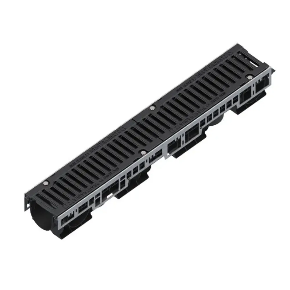 Kit Rigolă PP PRO LN100 Hext.135 cu Muchii OZ și Grătar din Fontă D400 1000x160x135