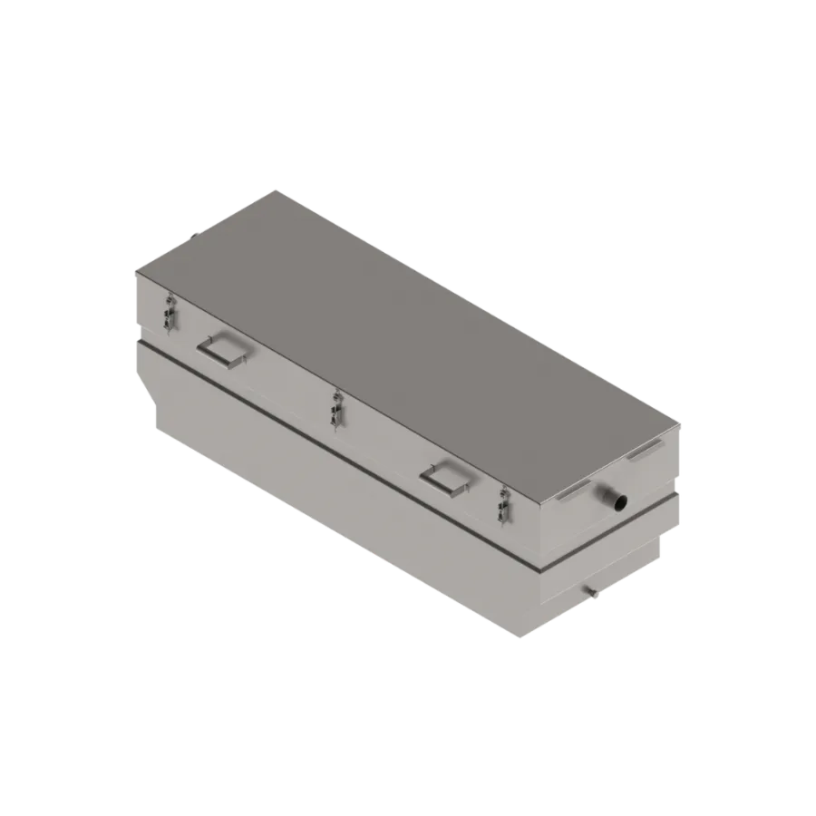 Separator Grăsimi INOX STAINLESS Pătrat Dout.75, Debit 0.9 l/s - soluția ideală pentru protejarea sistemelor de canalizare.