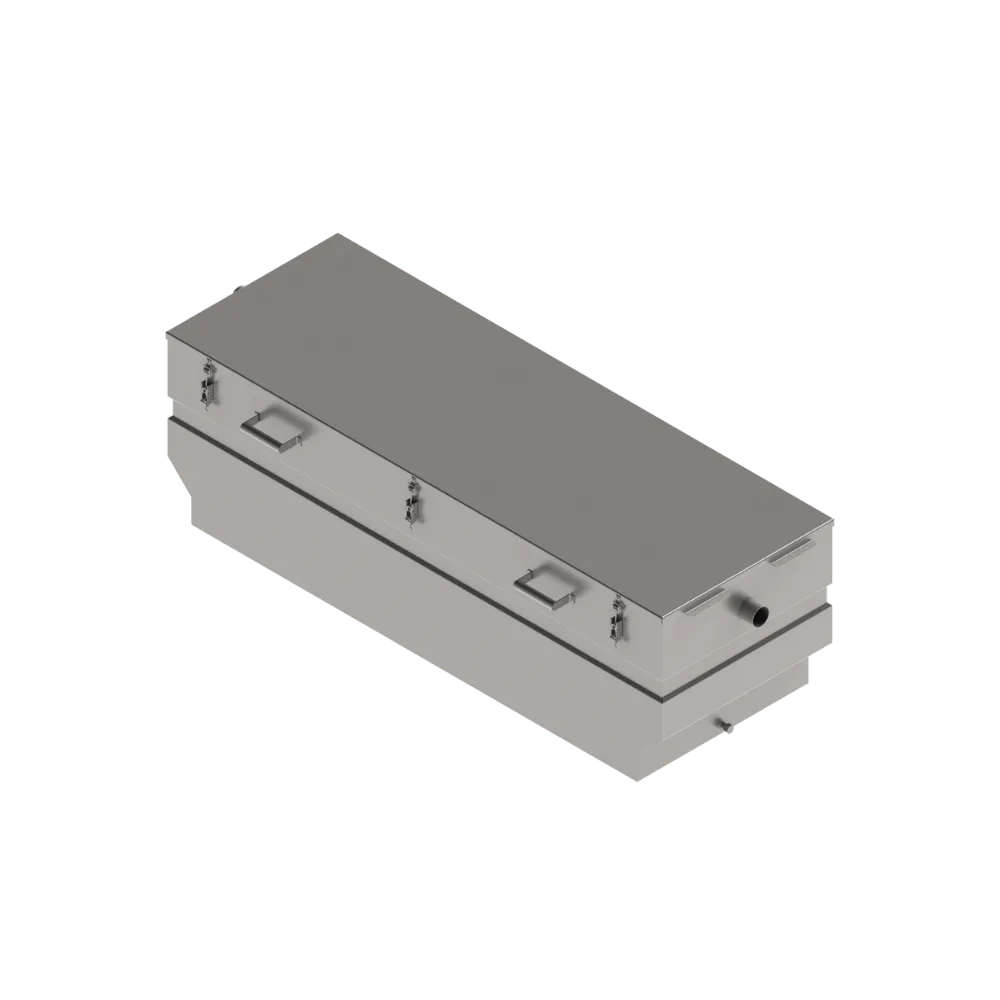 Separator Grăsimi INOX STAINLESS Pătrat Dout.75, Debit 0.9 l/s - soluția ideală pentru protejarea sistemelor de canalizare.