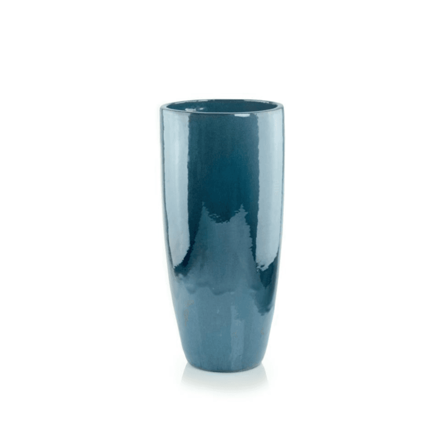 Ghiveci Ceramică Argilă Turcoaz (Ø 38 cm / H 80 cm)