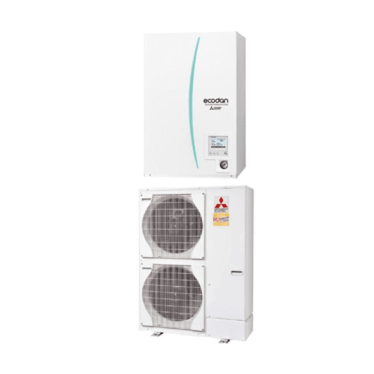 Set Pompă de Căldură Aer-Apă Mitsubishi Zubadan 14 kW, Split Hidrobox, Încălzire/Racire, R410, 380V - o alegere excelent.