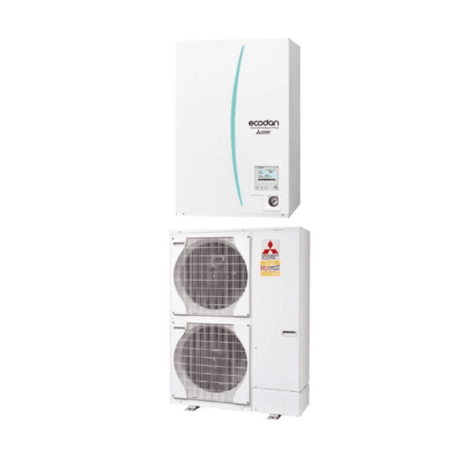 Set Pompă de Căldură Aer-Apă Mitsubishi Zubadan 14 kW, Split Hidrobox, Încălzire/Racire, R410, 380V - o alegere excelent.