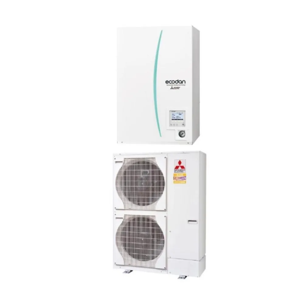 Set Pompă de Căldură Aer-Apă Mitsubishi Zubadan 14 kW, Split Hidrobox, Încălzire/Racire, R410, 380V - o alegere excelent.
