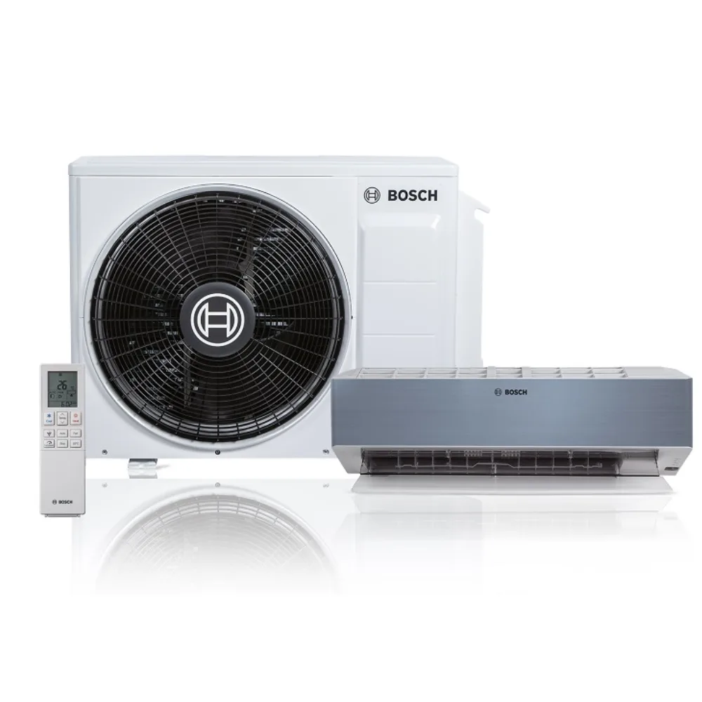Aparat Aer Conditionat Bosch Climate Class 8000i, Monosplit, 12000 BTU, R32, Inox, A+++/A+++, Plasmacluster, Wi-Fi