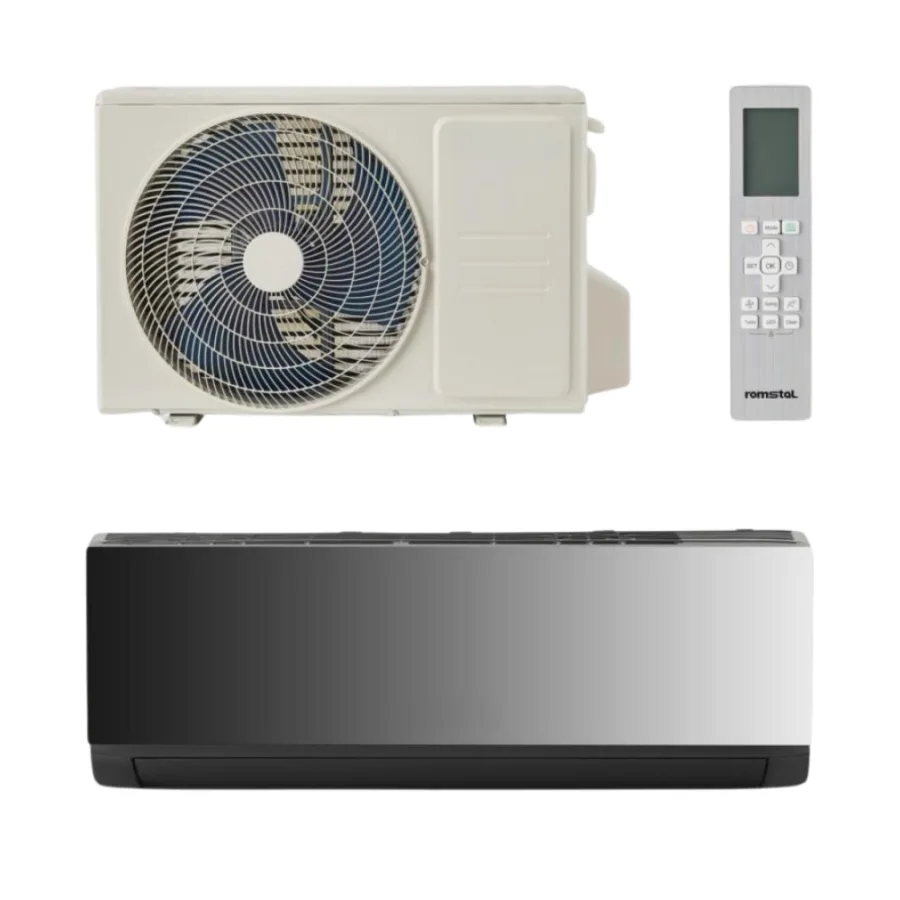 Aer Condiționat EcoVent 500, Monosplit, Negru, Inverter, 12000 BTU, R32, Clasa A+++/A++, Wi-Fi Integrat