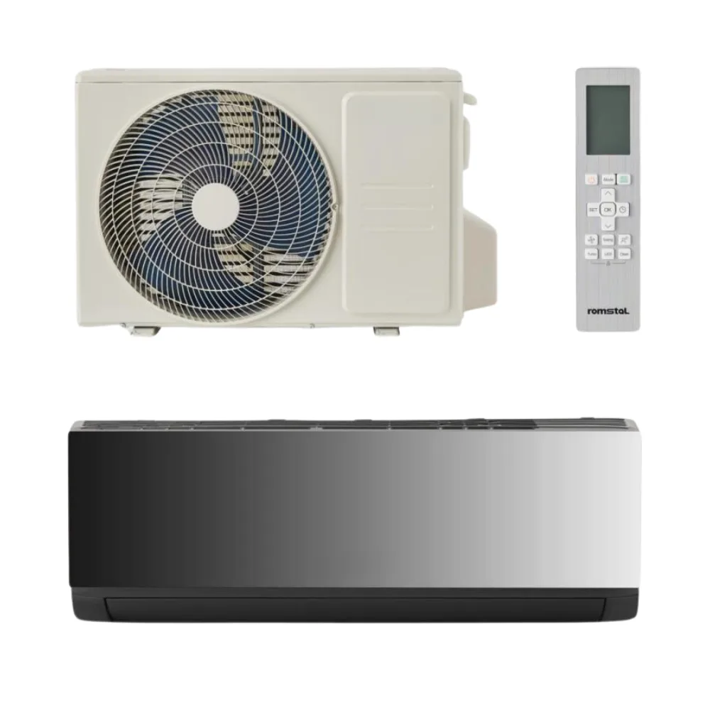 Aer Condiționat EcoVent 500, Monosplit, Negru, Inverter, 12000 BTU, R32, Clasa A+++/A++, Wi-Fi Integrat
