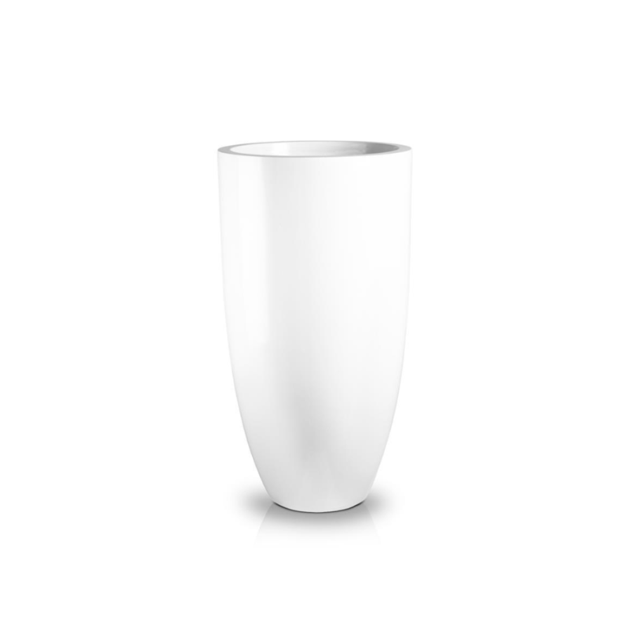 Ghiveci Fibra de Sticlă Alb (Ø 32 cm x H 62 cm)