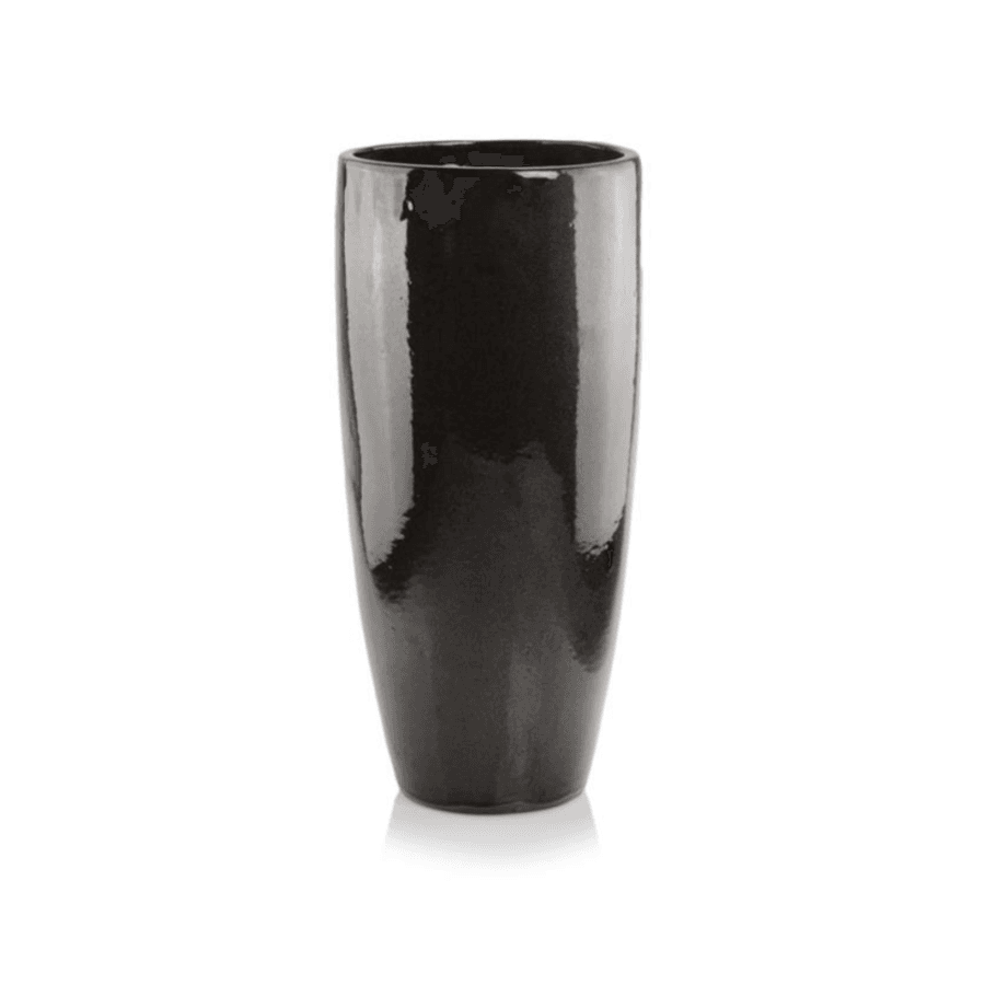 Ghiveci Ceramică Antracit Ø 31 cm / H 70 cm