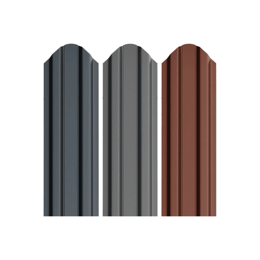 Șipcă Gard Metalică Oslo Dublu Vopsit Lucios 0.40 x 1750 mm