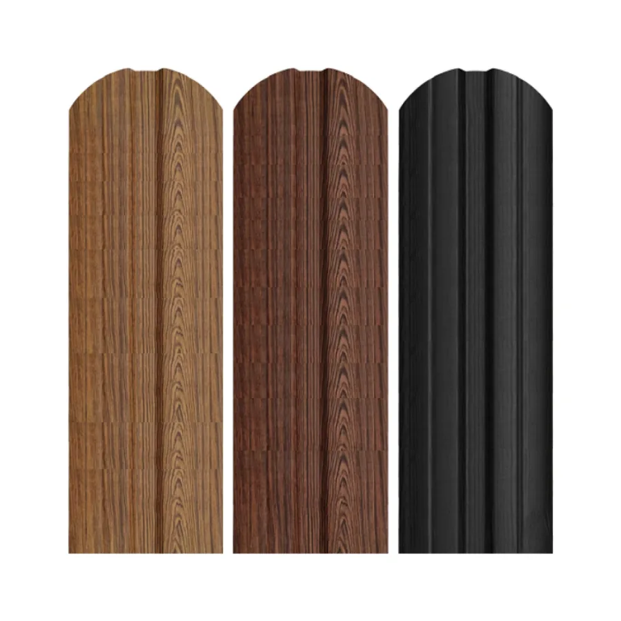Șipcă Gard Metalică Berna Vopsită Wood Mat 0.50 x 1500 mm