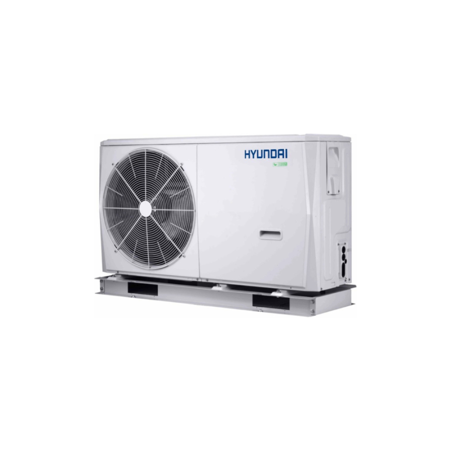 Pompă de căldură aer-apă Hyundai R32 monobloc, 16 kW, monofazată, rezistență electrică 3 kW – Clasa A+++