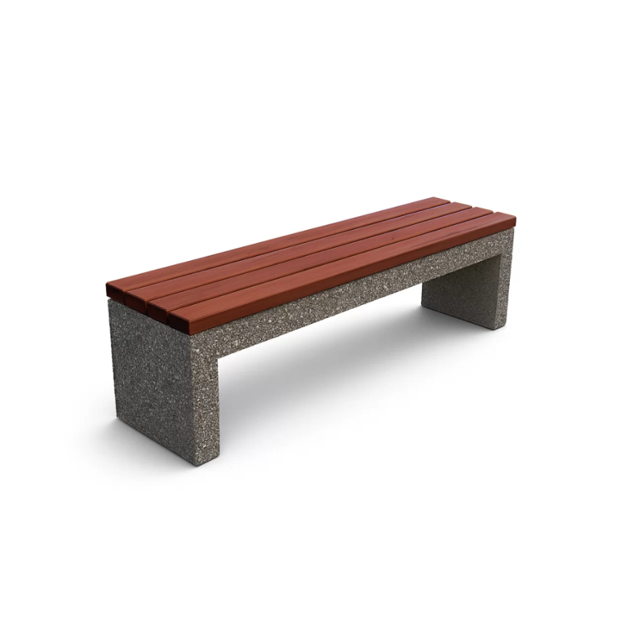 Bancă stradală din beton cu aspect de piatră naturală Model 11