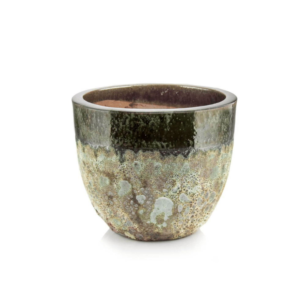 Ghiveci Ceramic Verde Ø56 cm × H48 cm – Finisaj Lucios